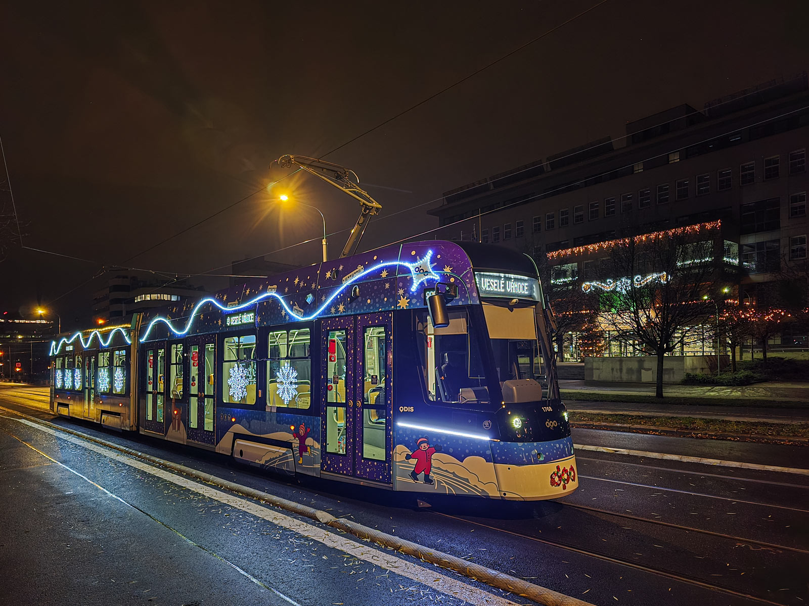 Vánoční tramvaj